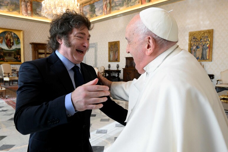 Il Papa riceve Javier Milei in Vaticano © ANSA/AFP
